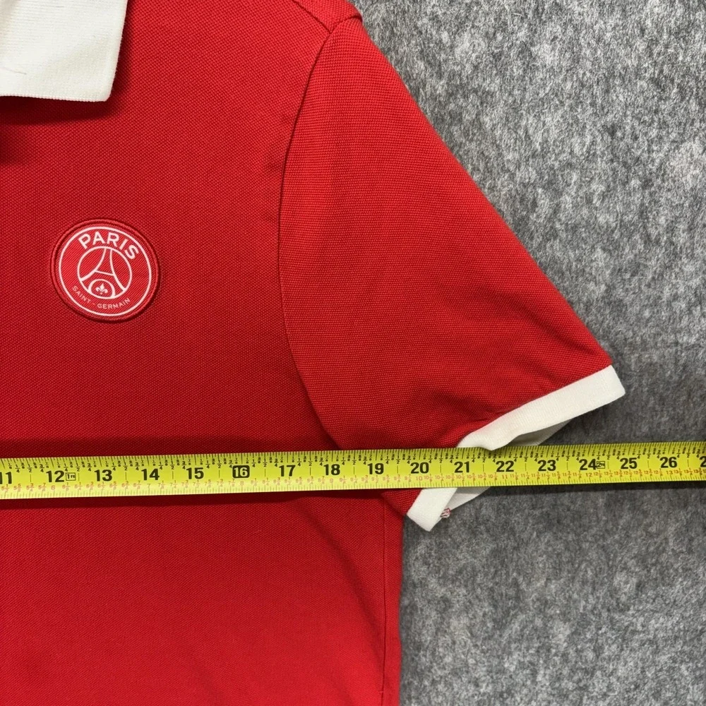 Nike Paris Saint Germain Polo Shirt‎ Men's Medium Short Sleeve Red Soccer Futbol